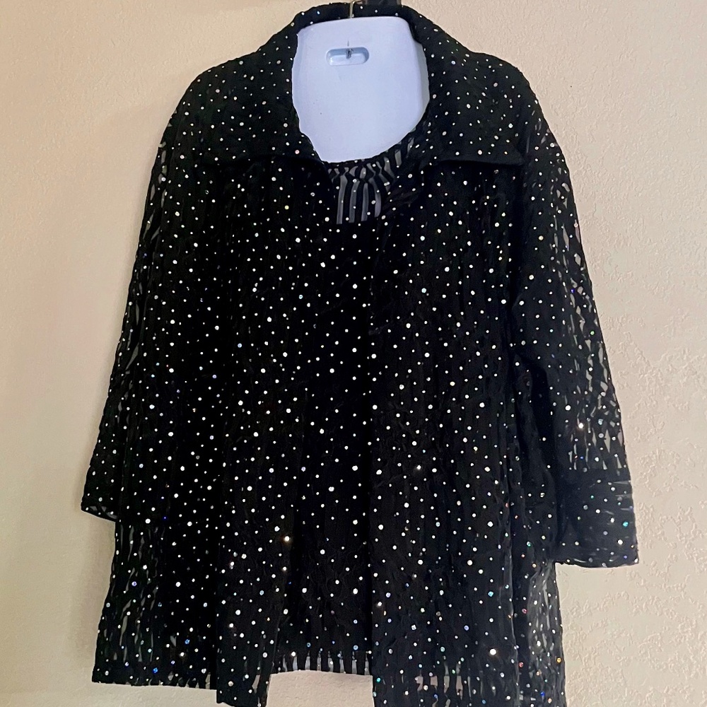 Brand new Beautiful 2 shirt set with short sleeves and lots of shiny!!!